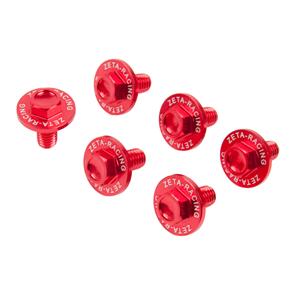 ZETA ZE889202 ZETA FORK GUARD BOLT SET 6PCS.KAWASAKI RED