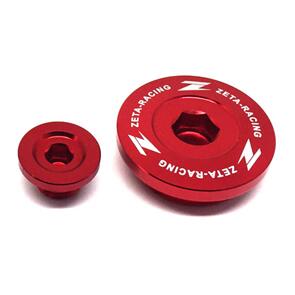 ZETA ZE891230 ZETA ENGINE PLUGS KAW KX250/F '11-19, KX450F '09-18 RED