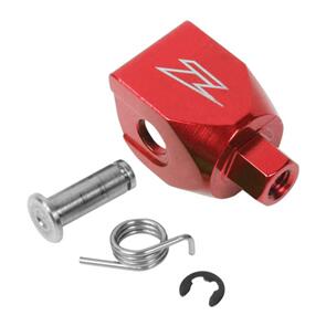 ZETA ZE903902 ZETA REVOLVER SHIFT LEVER REP. TIP MOUNT STRAIGHT RED