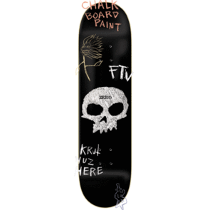 ZERO SINGLE SKULL CHALKBOARD MULTI 8.25