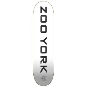 ZOO YORK OG LOGO BLOCK DECK WHITE/BLACK/GREY 8.0