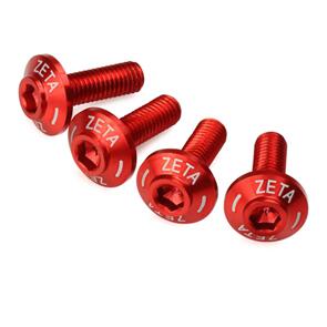 ZETA ZS881042 ZETA SCREEN BOLT SET RED 4PCS