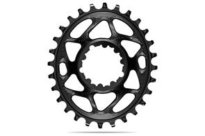 ABSOLUTE BLACK OVAL PREMIUM SRAM DM GXP NW CHAINRING - 6MM OFFSET BLACK