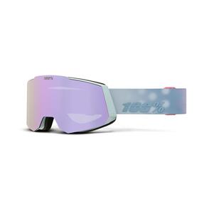 100% SNOWCRAFT GOGGLE STONEHAMMER - HIPER SMOKE W/ LAVENDER MIRROR