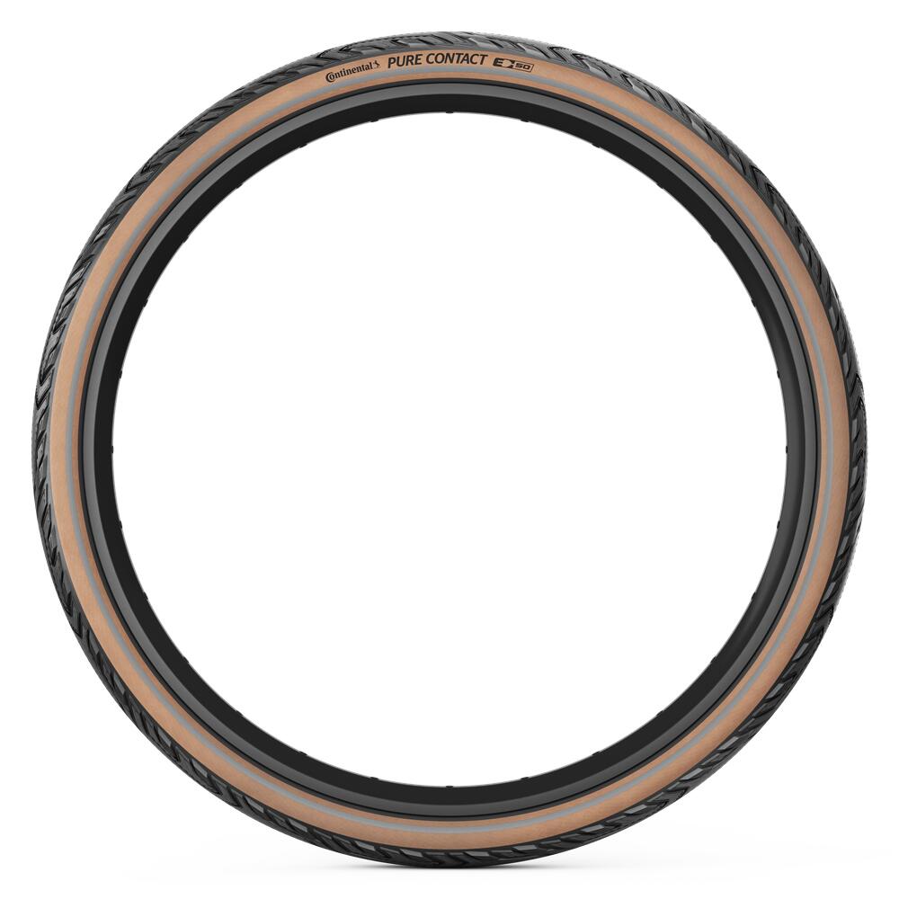 Continental Continental Pure Contact 700 X 50 Tyre Black / Coffee Reflex Folding E50 view 3