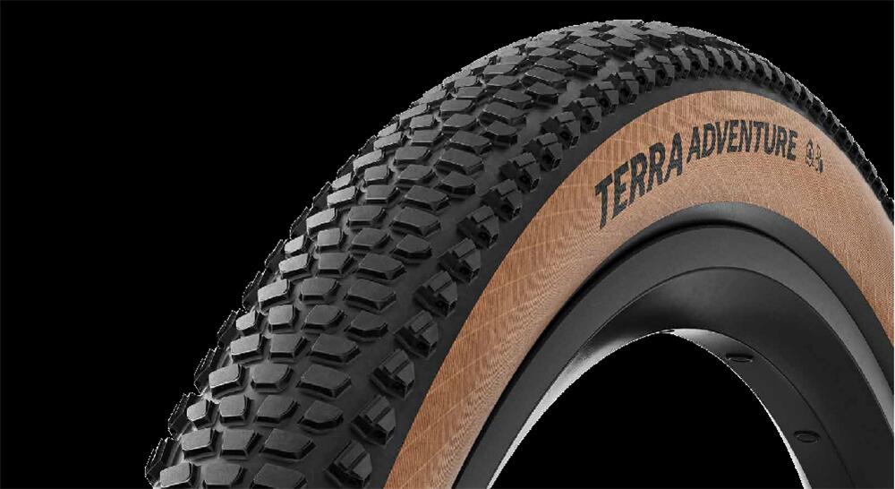 Continental Terra Adventure Tyre Tr 700 X 55 Folding Black/Transparent