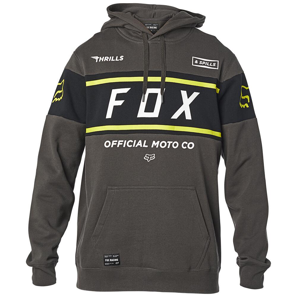 Fox Official Pullover Fleece Hoody [Smoke] - Mens | Hyper Ride