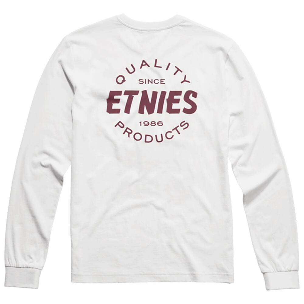 Etnies Quality Ls Tee [White/Burgundy]