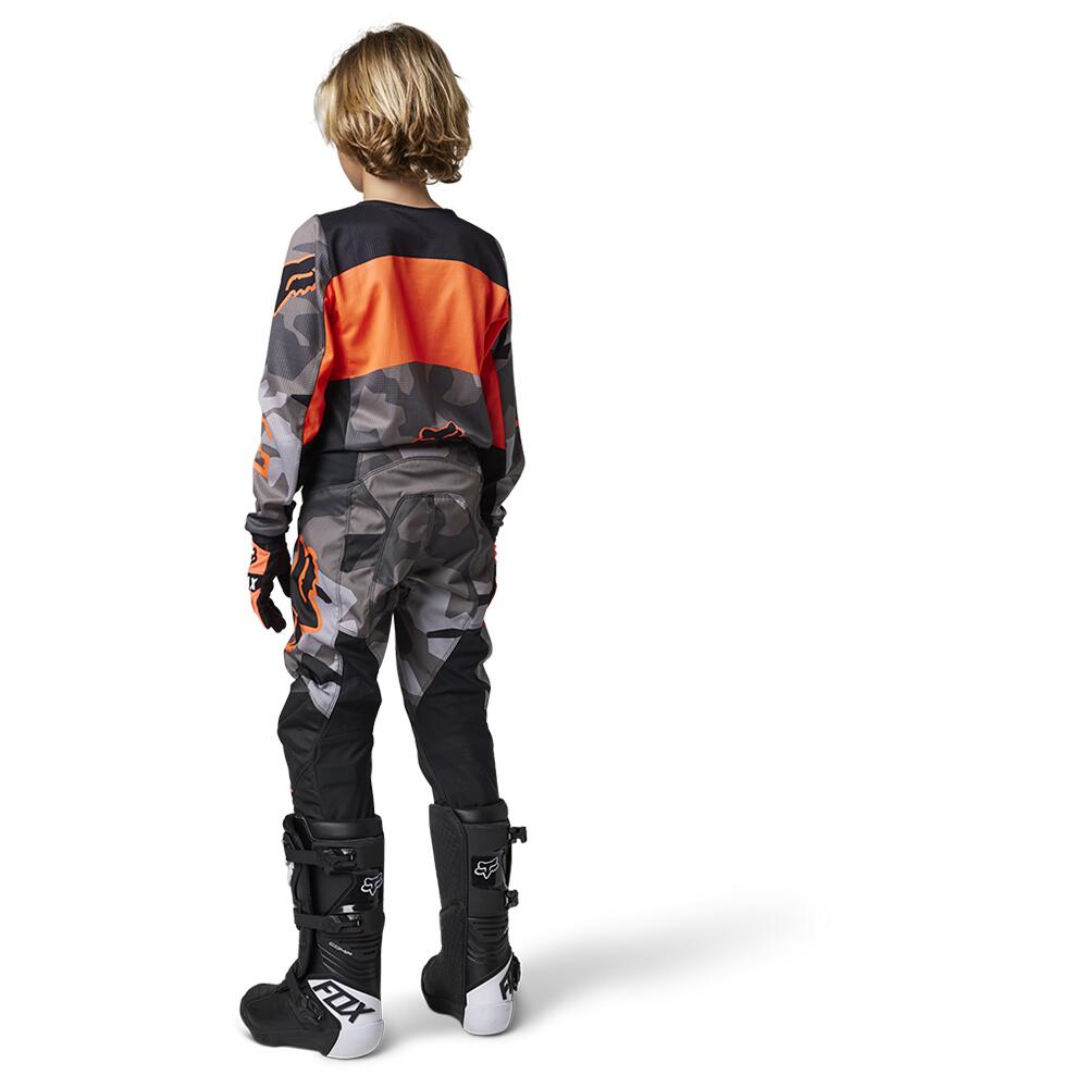 2023 Youth 180 Bnkr Pants [Grey Camo] Moto Hyper Ride