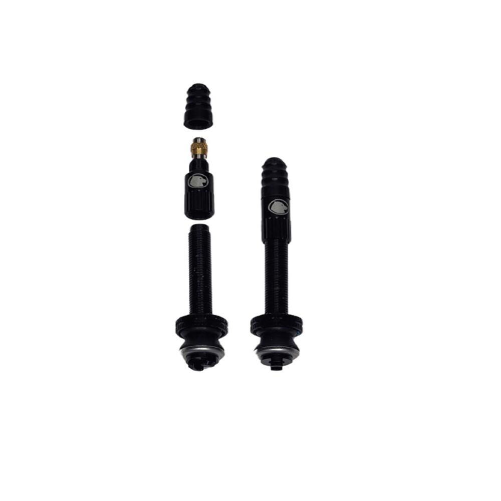 Joes "Flow" High Air Volume Tubeless Valves 45Mm (Pair) Black