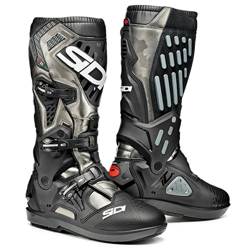 Sidi Atojo Srs Lead Grey/Black Mx Boots