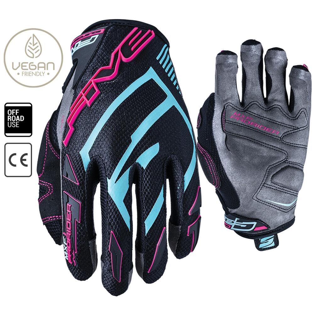 Five Womens Stunt Evo Flowers Pink/Purple Gloves Buy 2 & save 15%