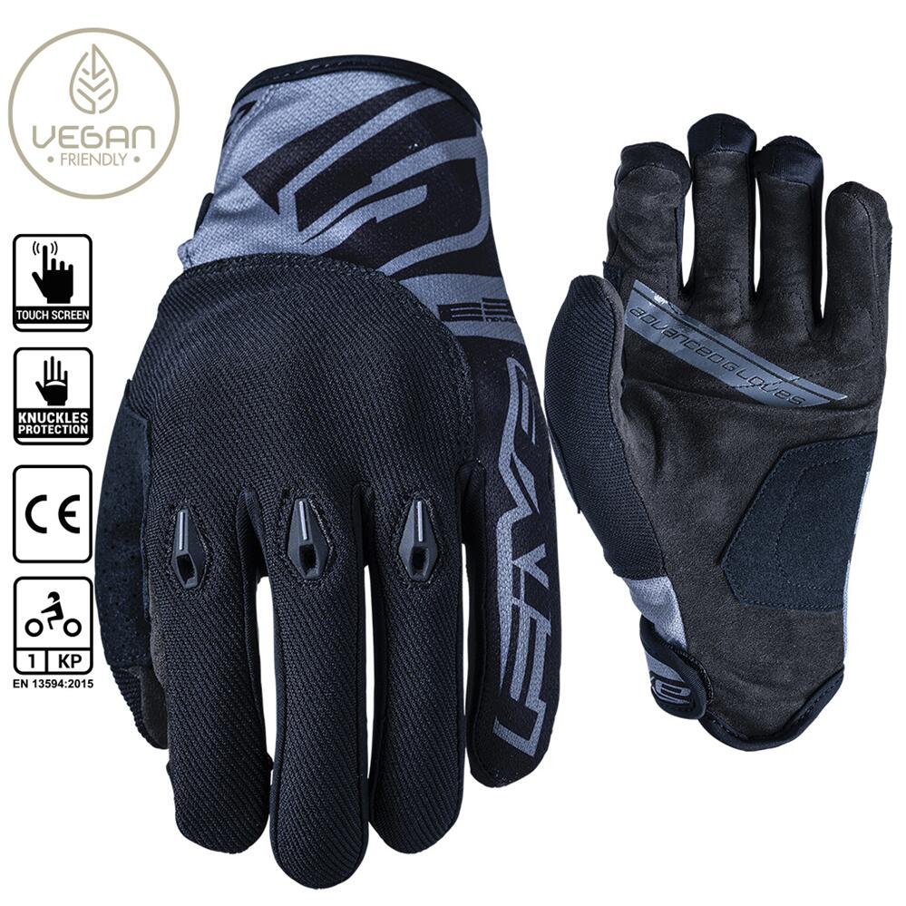 Five E3 Evo Enduro Black Gloves
