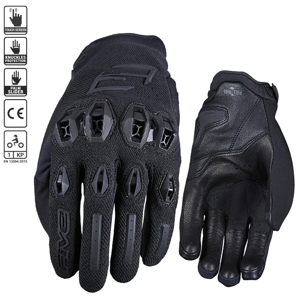 Five Stunt Evo Black Gloves