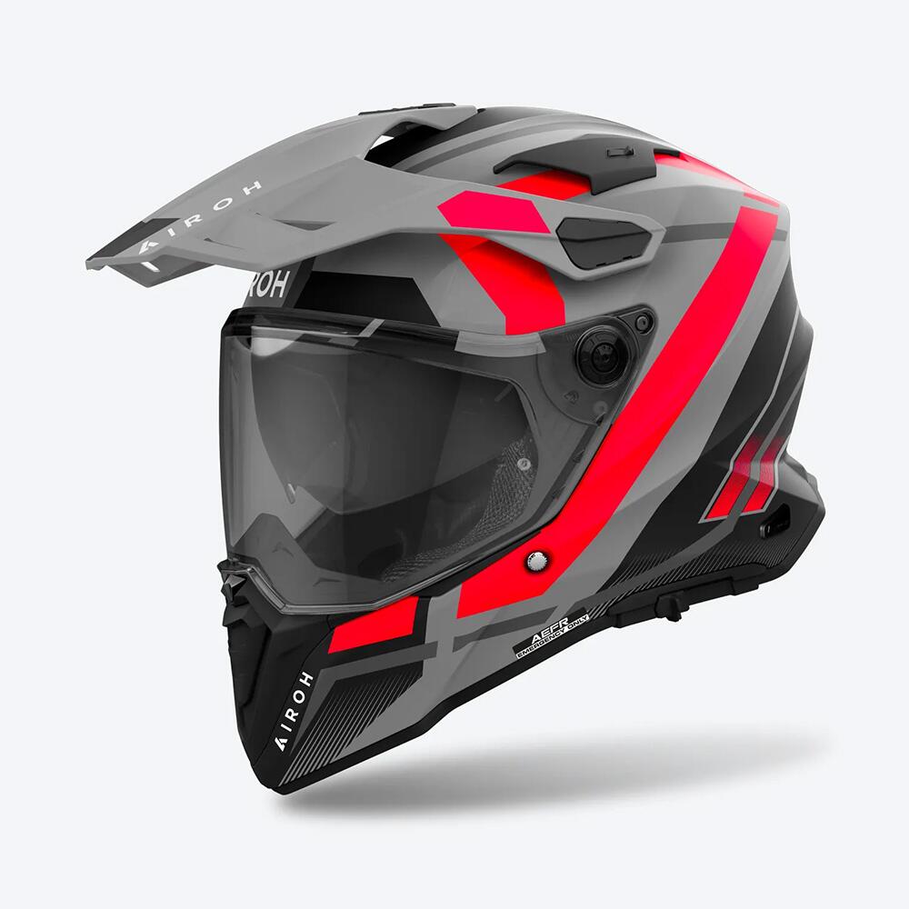 Commander Mavik Matt Orange Adv Helmet Moto Hyper Ride
