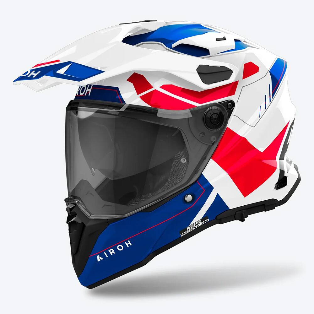 Airoh Commander 2 Reveal Blue / Red Gloss Adv Helmet
