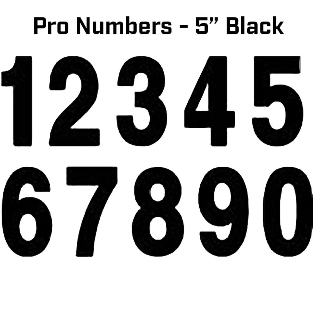 Factory Effex Pro Number 5 Inch 2 3 Pack Black 125Mm Fx