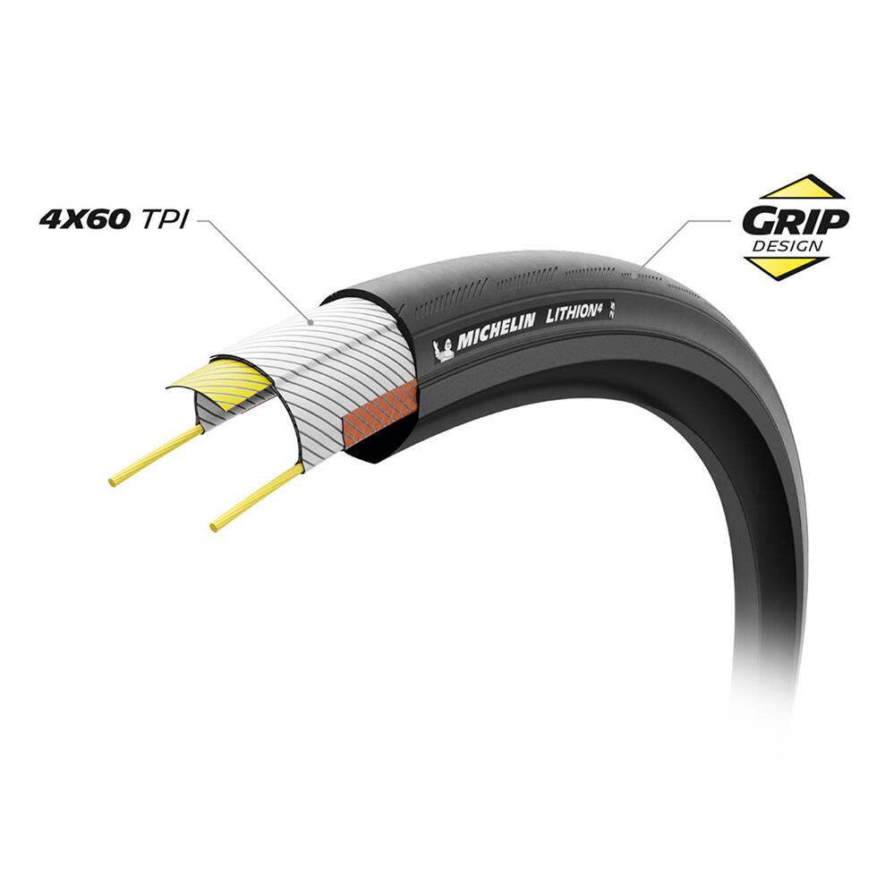 Lithion Performance Line Black Ts 700X25c (25 622) Bike Hyper Ride