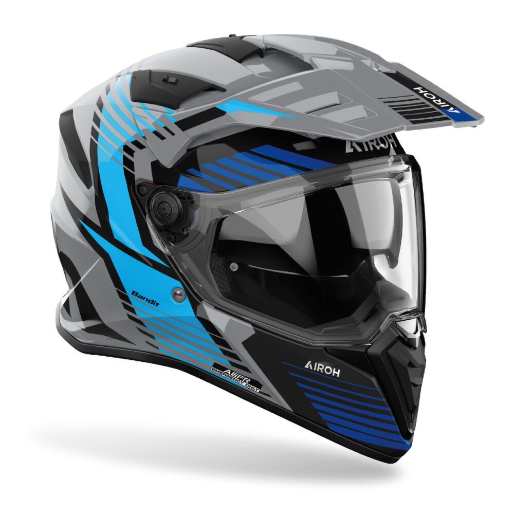 Airoh Bandit Spicy Blue Gloss Helmet