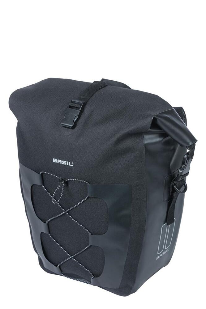 Basil Navigator Waterproof Single Bag, Mik Studs, 14L, Black
