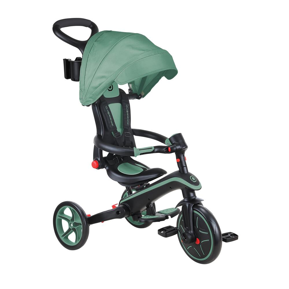 Globber Explorer Trike 4In1 Foldable - Olive