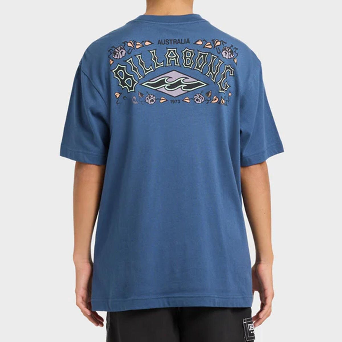 Billabong Boys Heritage Arch Short Sleeve Dark Denim