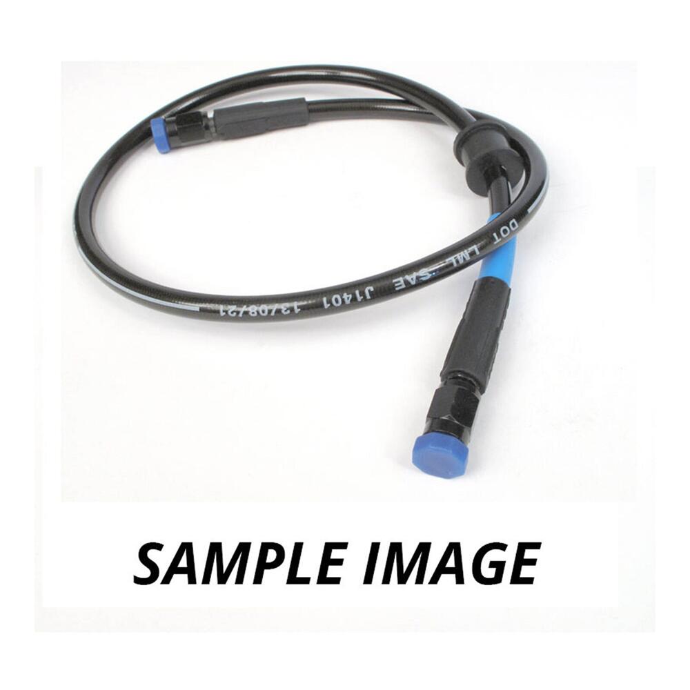 Whites Motorcycle Parts Whites Premade Brake Line 1000Mm - Dark Smo Steel