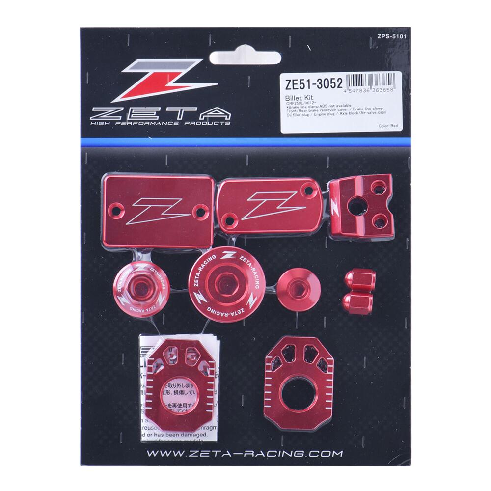 Zeta Dfze513052 Zeta Billet Kit Crf250l/M Red