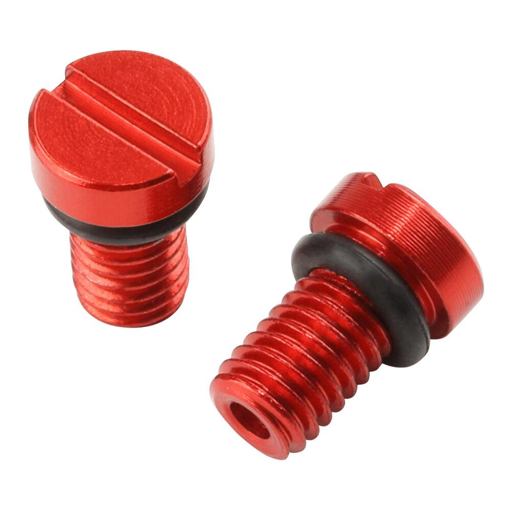 Zeta Ff Airvalvecap Screw Kyb/Showa Red 2Pcs