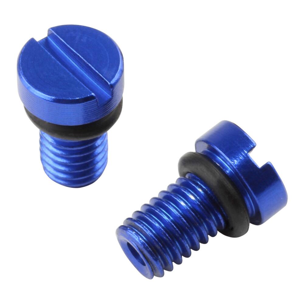 Zeta Ff Airvalvecap Screw Kyb/Showa Blue 2Pcs