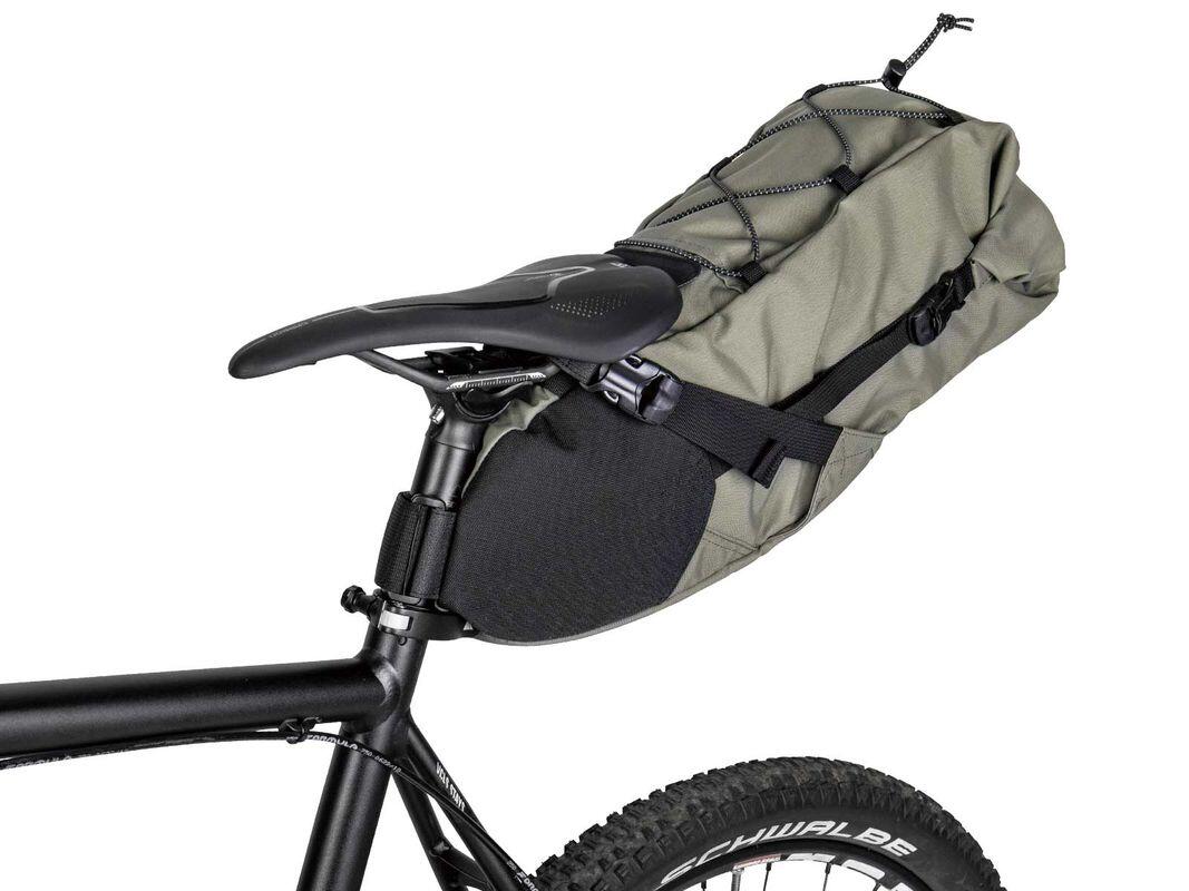 Bikepacking Backloader 10L Green Seatpost Mount Bag W/ Waterproof ...