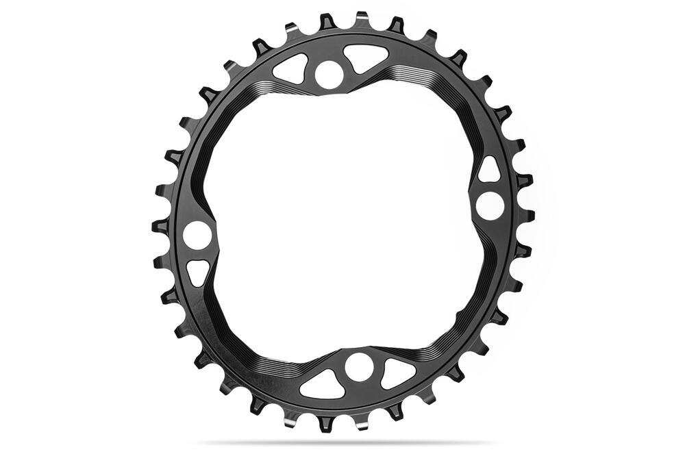 Absolute Black Oval Premium 104Bcd Nw Chainring For Hg+ 12Spd Black
