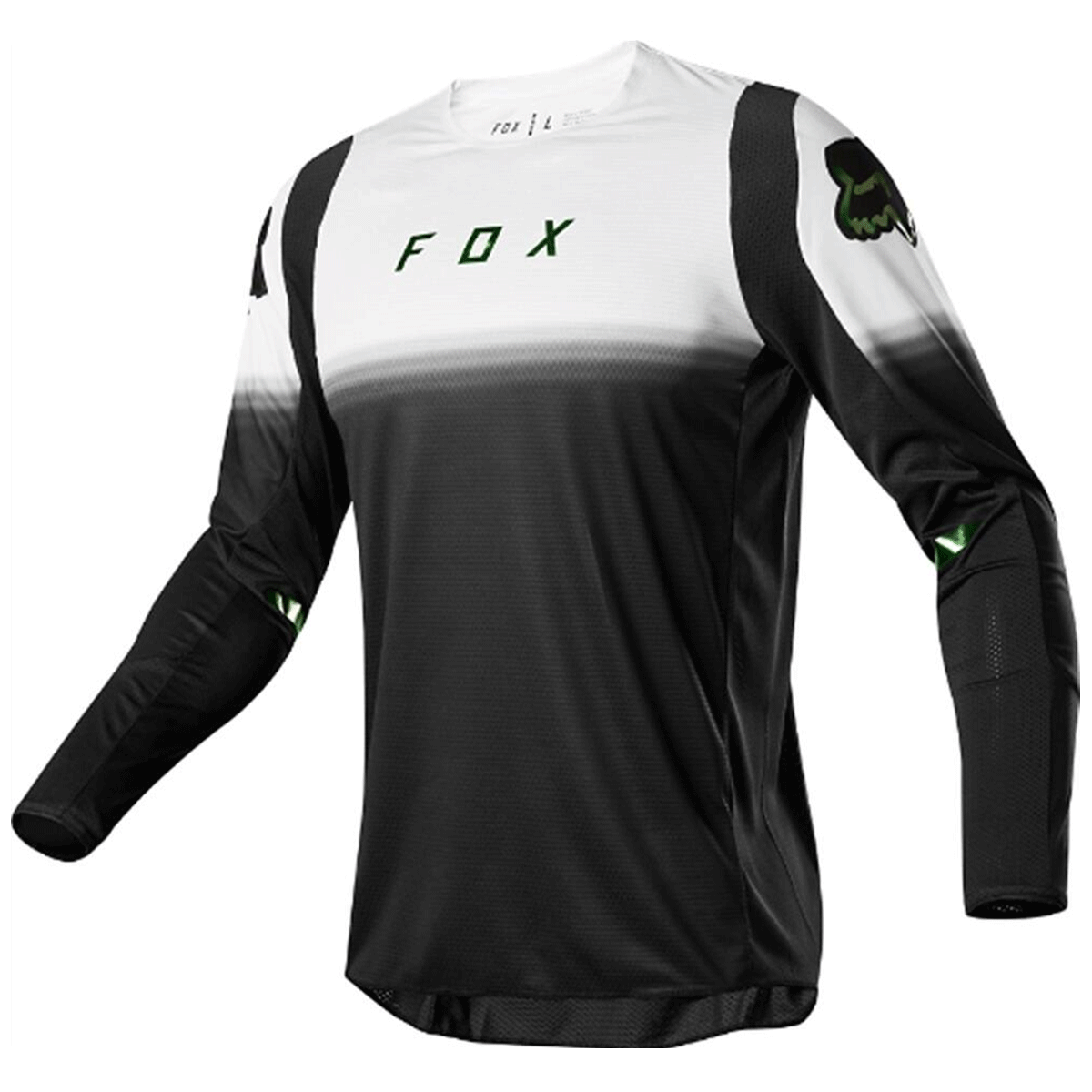 fox black and white jersey