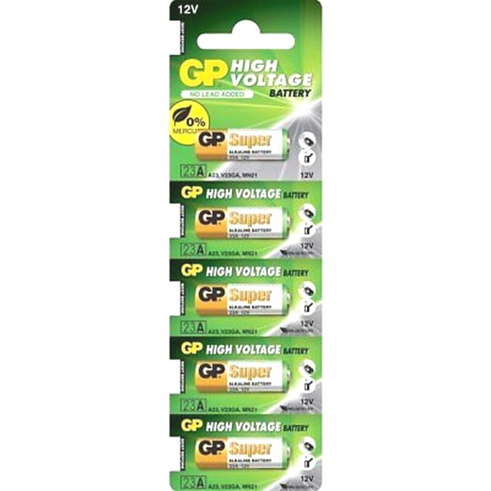 Maxell Gp Alkaline Battery A23 Lr23a 12V 5 Pack