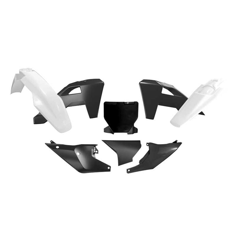 Rtech Kithsq-Nr1-525 Rtech Plastics Kit Rtech 6 Piece Black White Husqvarna Fc Fx Tc Tx 2025