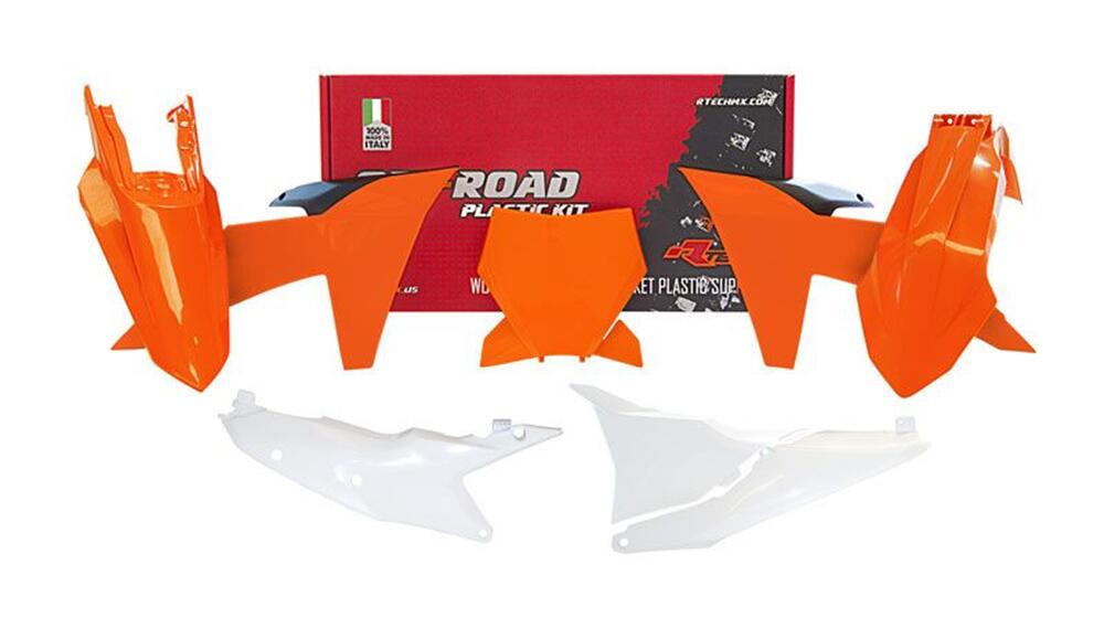 Rtech Kitktm-Ar0-223 Rtech Plastics Kit Rtech 6 Piece Orange Black Ktm Sx Xc Sx-F Xc Xcf-W Exc