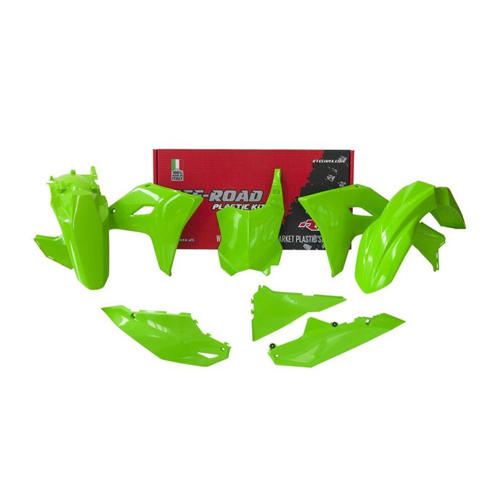 Rtech Kitkxf-Vf0-524 Rtech Plastics Kit Rtech 5 Piece Neon Green Kawasaki Kx450f Kx450x 2024