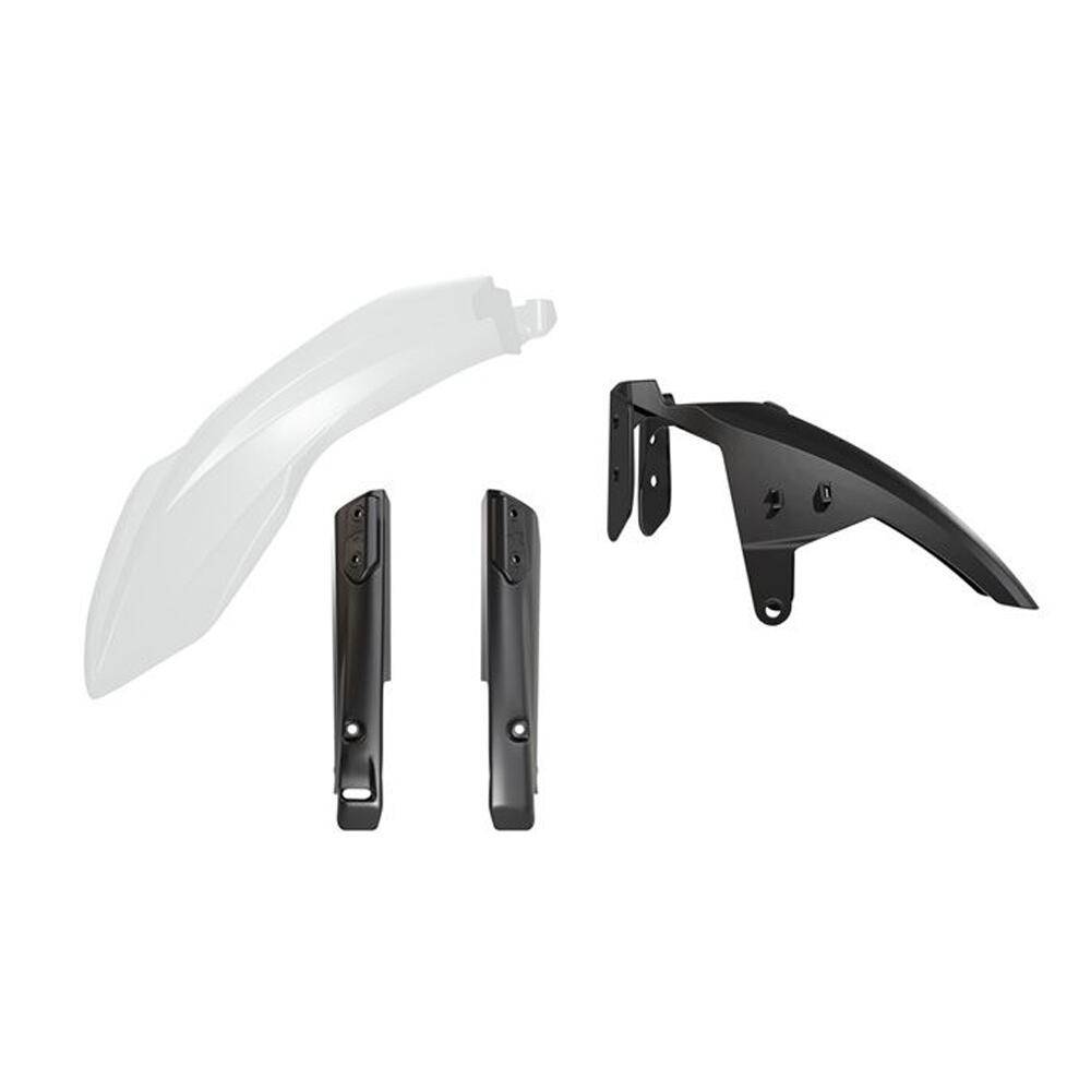 Rtech Kitt7f-Bn0-024 Rtech Plastics Rtech 3 Piece Front Fender & Fork White Black Yamaha Xt700z Tenere 19-On