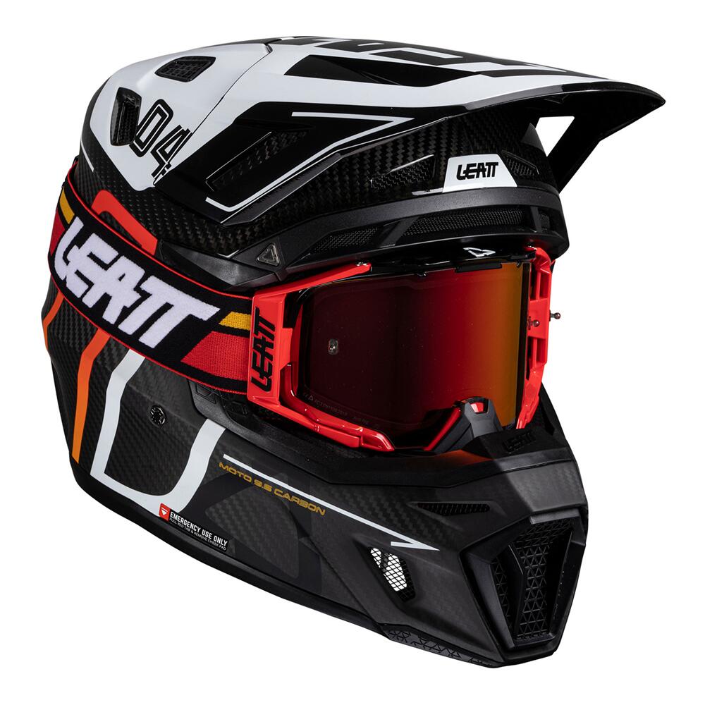 Leatt Moto 2025 Helmet Kit Moto 9.5 Carbon /White V25