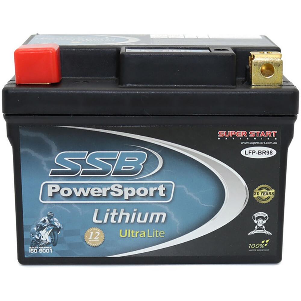 Super Start Motorcycle And Powersports Battery Lithium Ion Phosphate 12V 160Cca