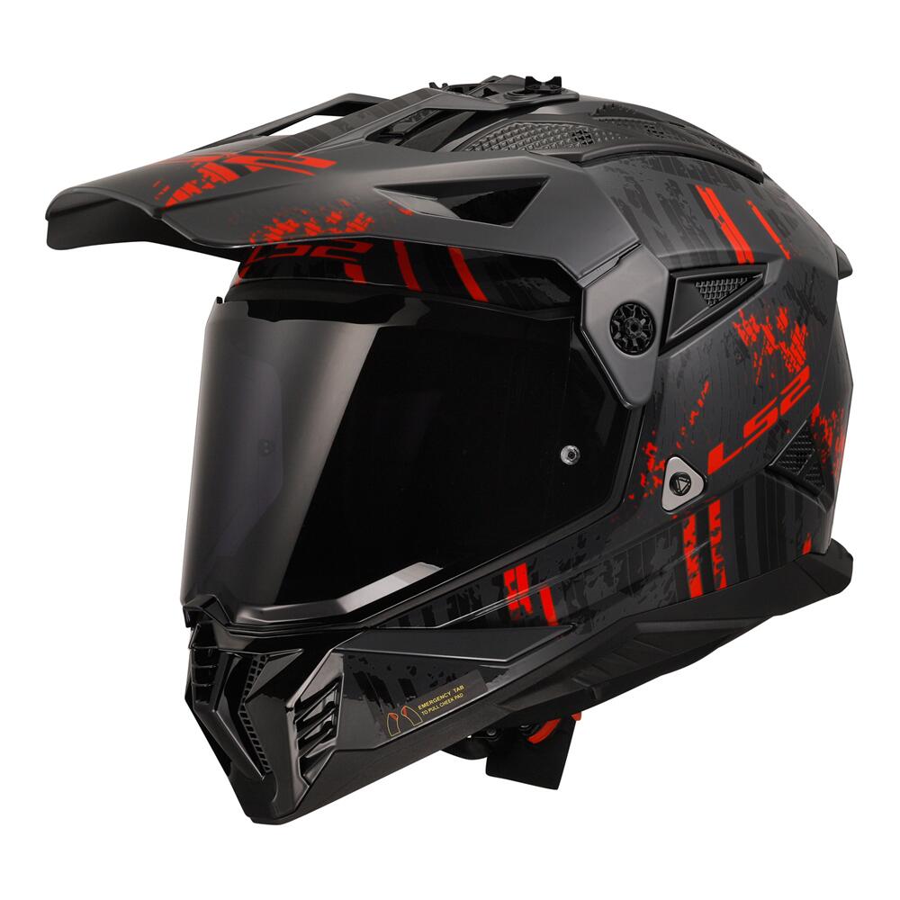 Ls2 Mx702 Pioneer Ii Crazy Blk/Gry/Red