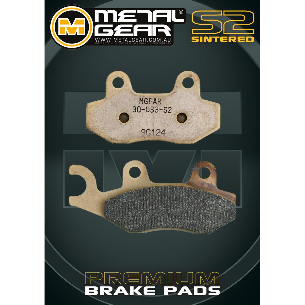 Metal Gear M30-033-S Metal Gear Brake Pads Front Metal Gear