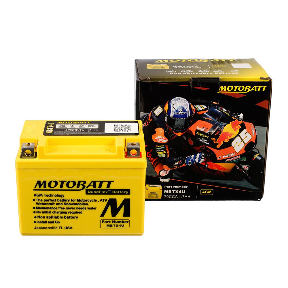 Motobatt Mbtx4u Motobatt Quadflex Battery