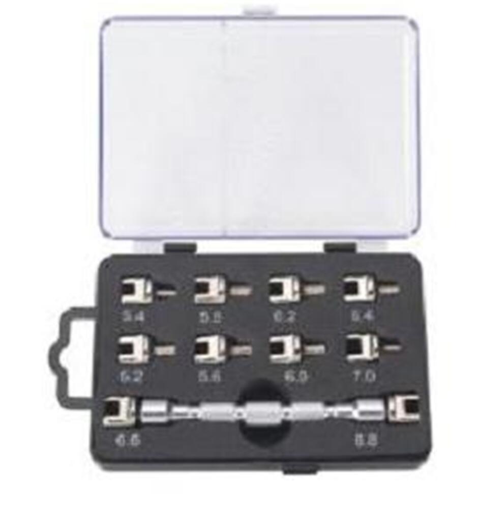 Psychic Mx Spoke Wrench 10Pc Silver Spoke Including Include: 5.2/ 5.4/ 5.6/ 5.8/