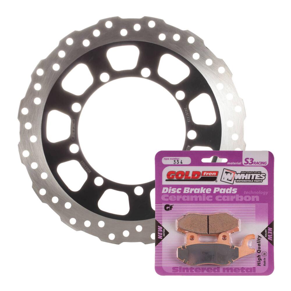 Mtx Brake Disc & Pad Front Kit - Kaw Klr650 08-20 - Wave