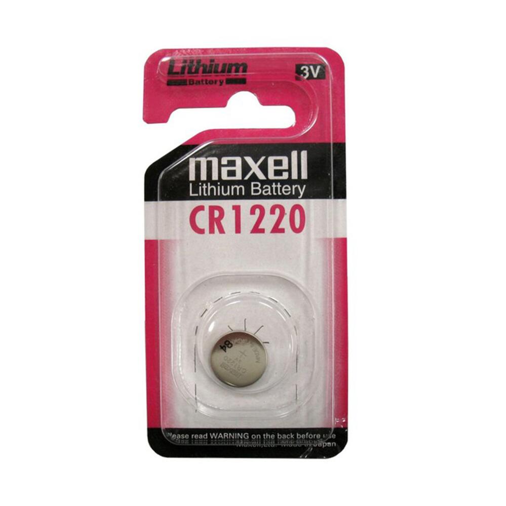 Maxell Lithium Battery Cr1220 3V Coin Cell 5 Pack