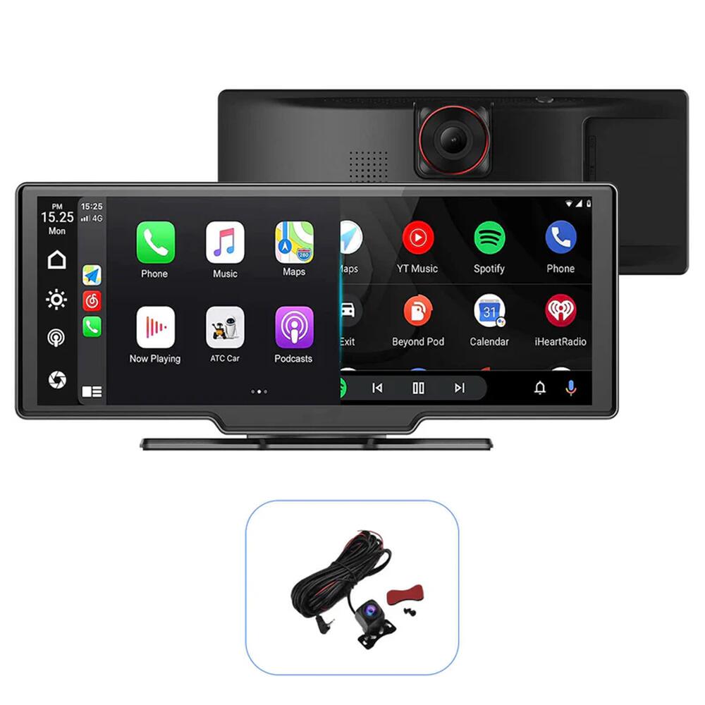 Ottocast Carplay & Android Auto Wireless Screen 10" With 2K Front Camera + Rear