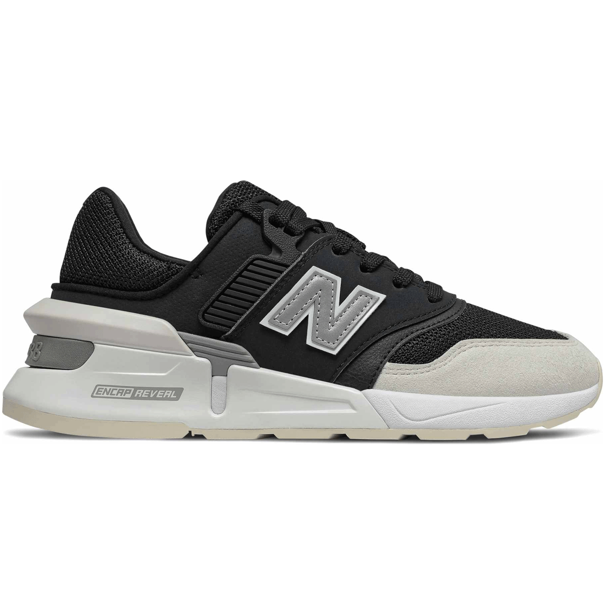 new balance 997 womens black and white