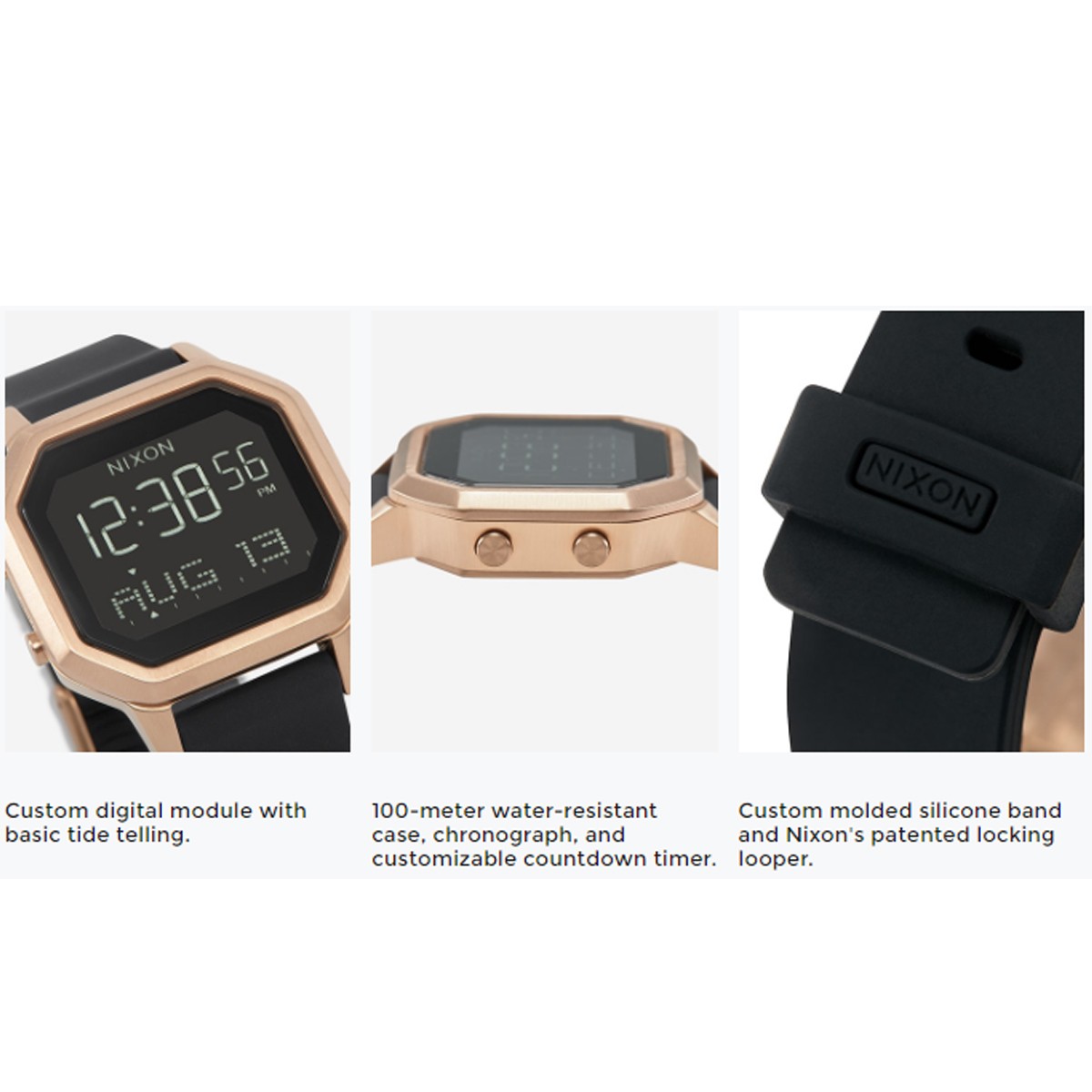 nixon siren ss rose gold