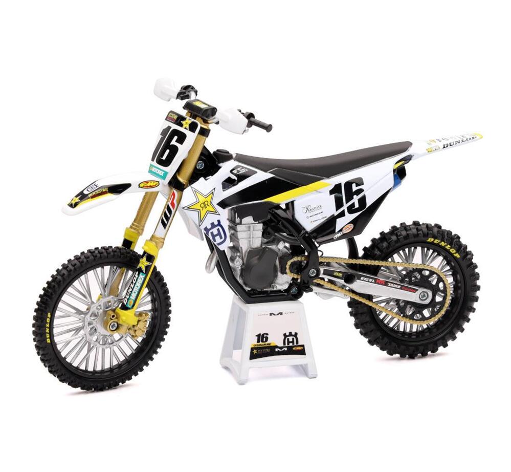 New Ray Model 1:12 Scale Husqvarna Fc450 Factory Racing Rockstar Energy Zach